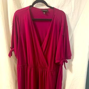 Lane Bryant 26/28 maroon dress